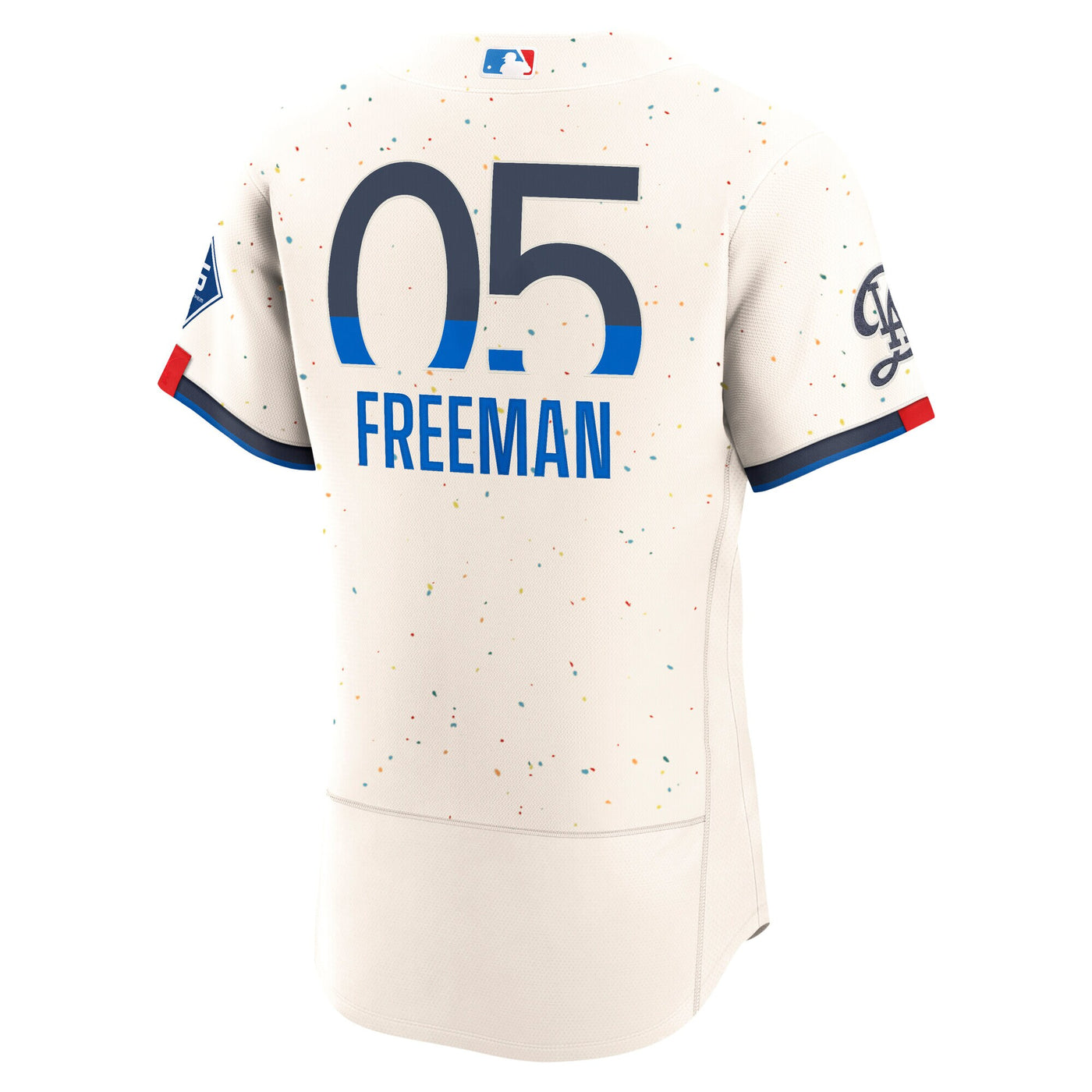 Los Angeles Dodgers Freddie Freeman Nike Cream City Connect Authentic Sponsor Patch Jersey