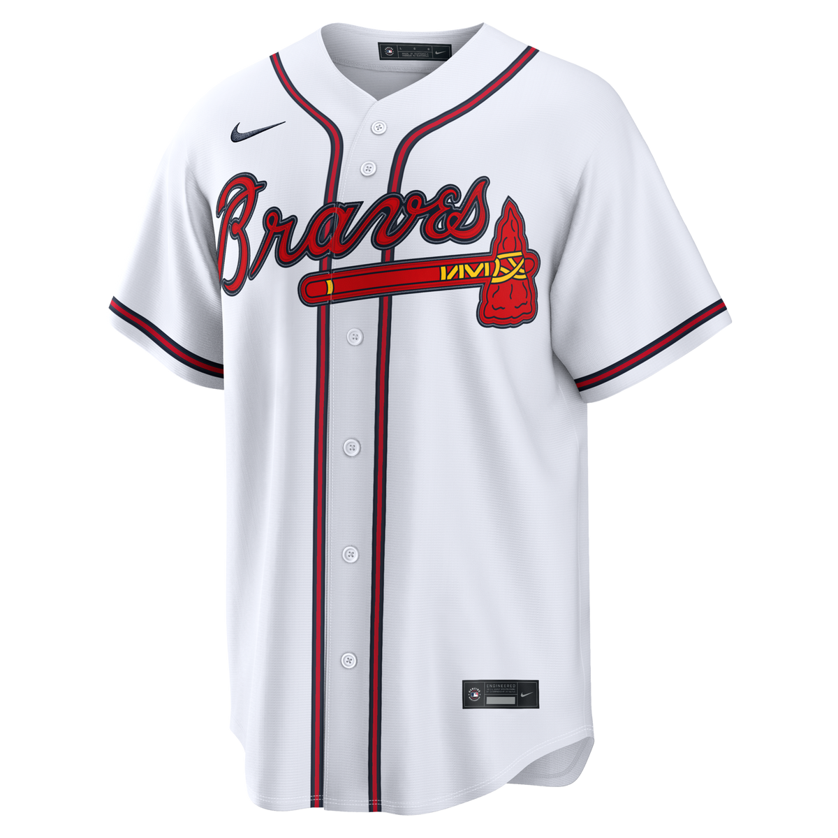 Atlanta Braves Grant Holmes White Home Replica Jersey
