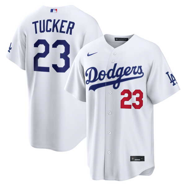 Los Angeles Dodgers Kyle Tucker Nike White Home Stadium Jersey