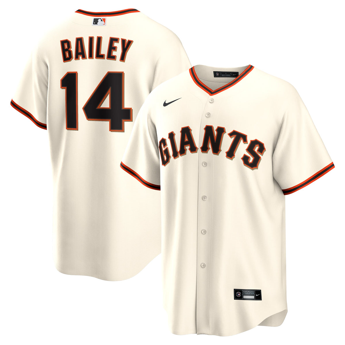 San Francisco Giants Patrick Bailey Cream Home Replica Jersey