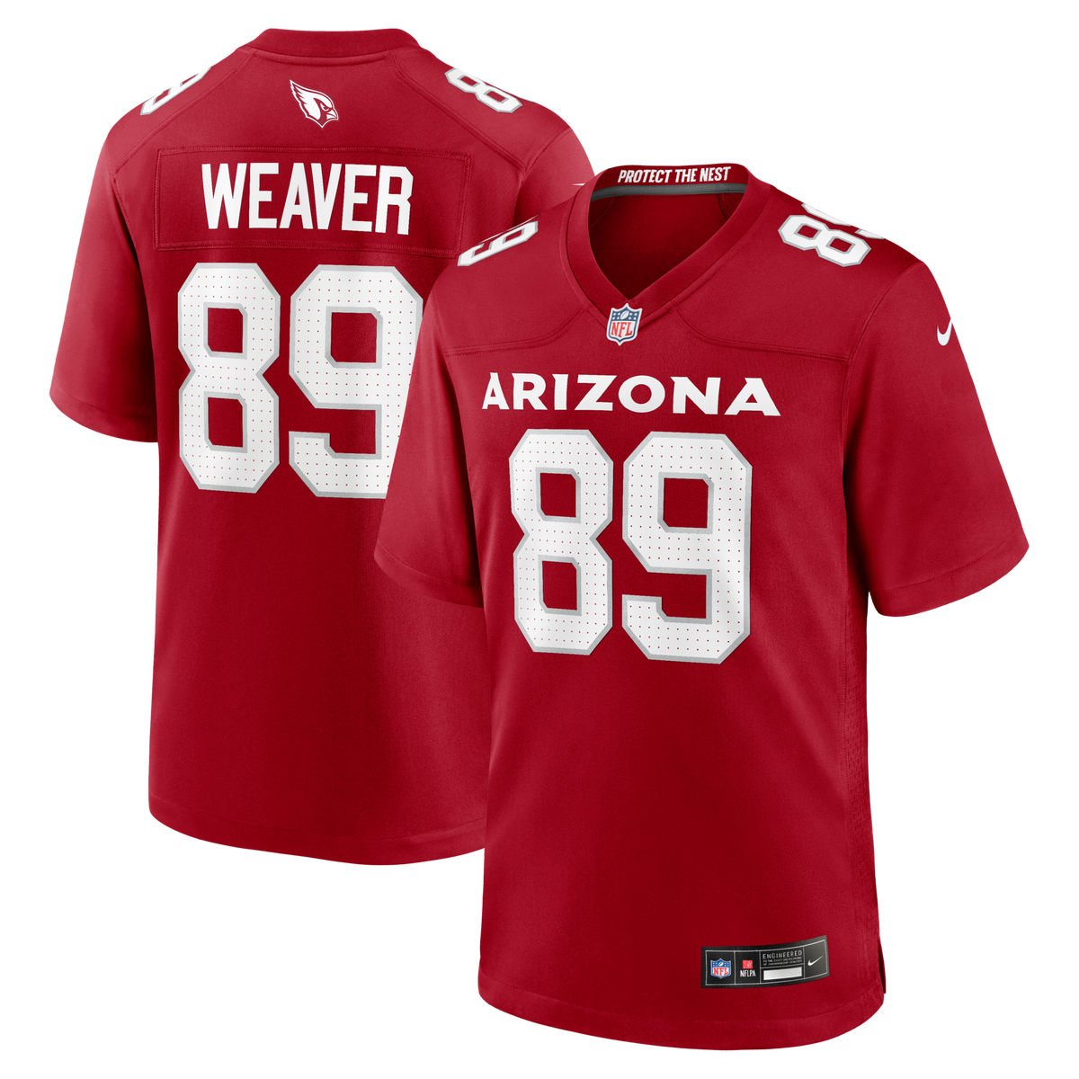 Arizona Cardinals Xavier Weaver Cardinal Team Game Jersey