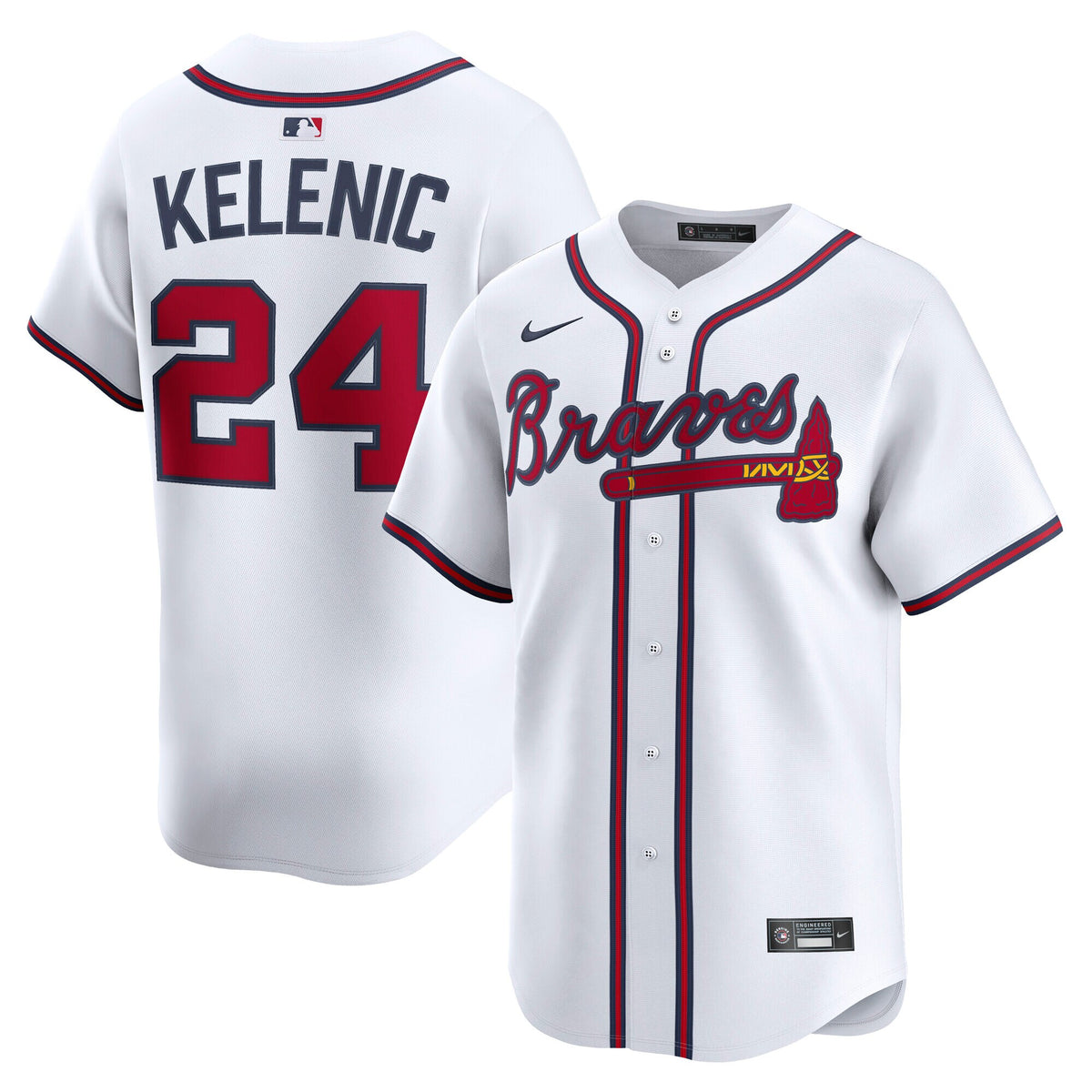 Atlanta Braves Jarred Kelenic White Home Limited Player Jersey