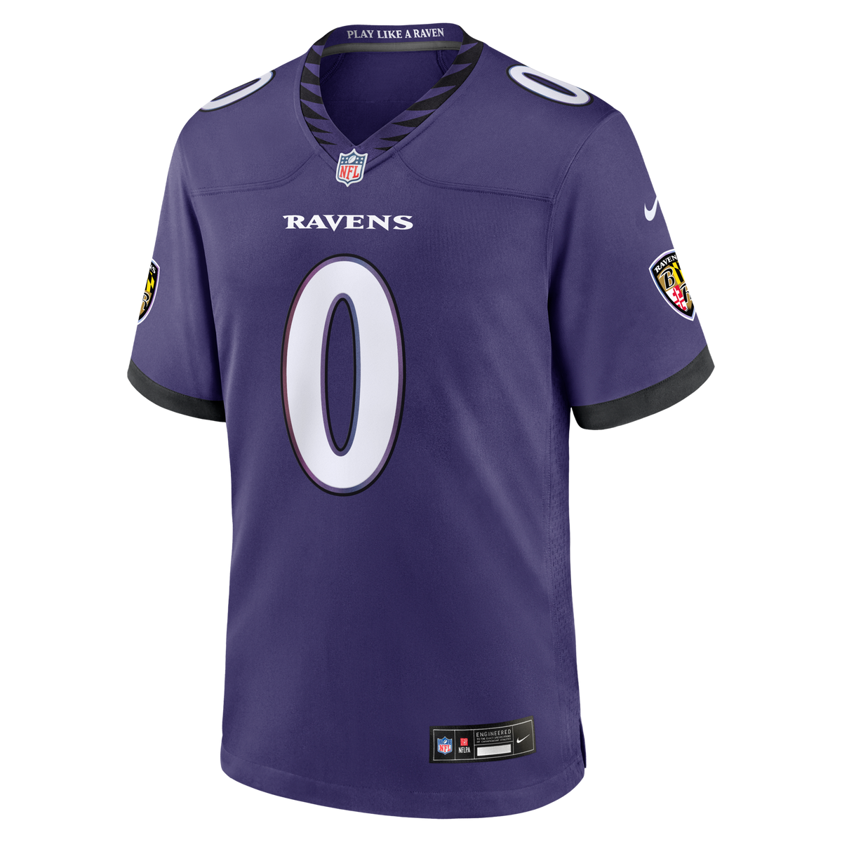 Baltimore Ravens Roquan Smith Purple Team Game Jersey