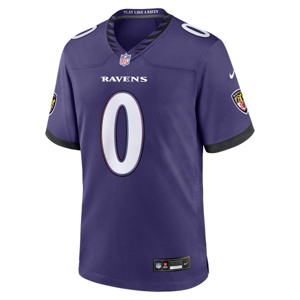 Baltimore Ravens Roquan Smith Purple Team Game Jersey