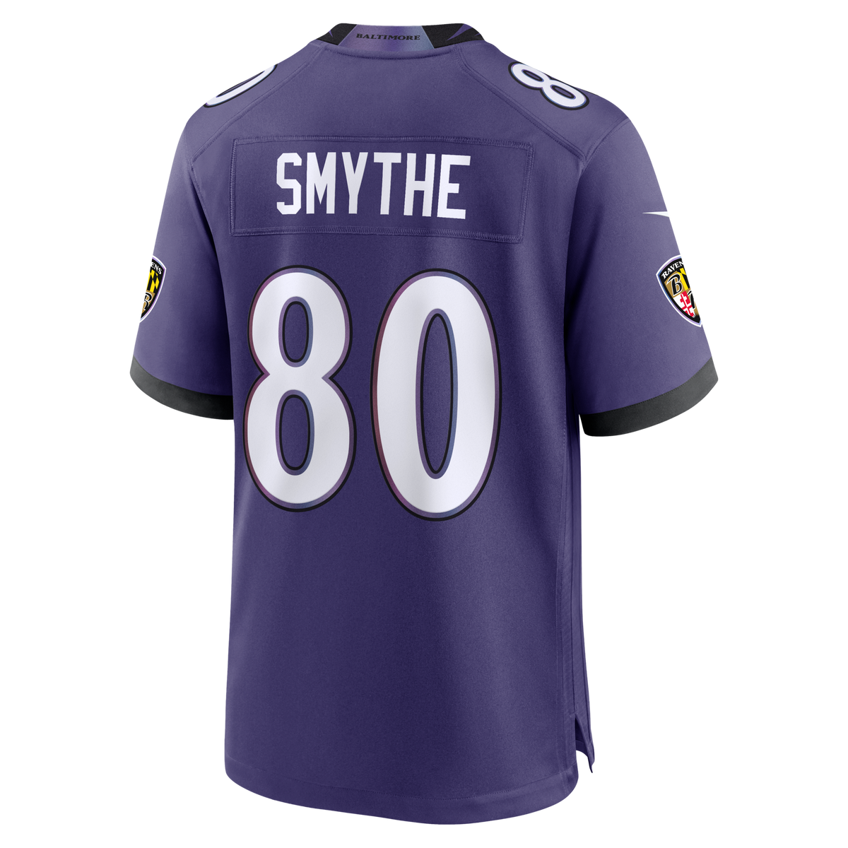Baltimore Ravens Durham Smythe Purple Team Game Jersey