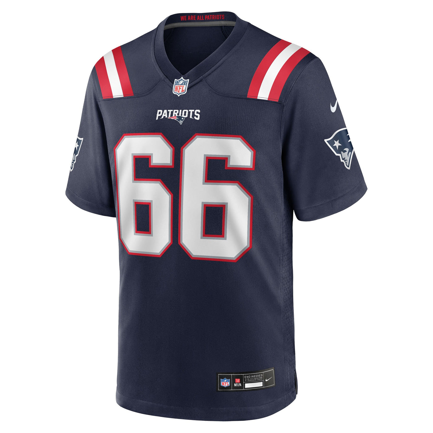 New England Patriots Will Campbell Nike Navy Team Game Jersey