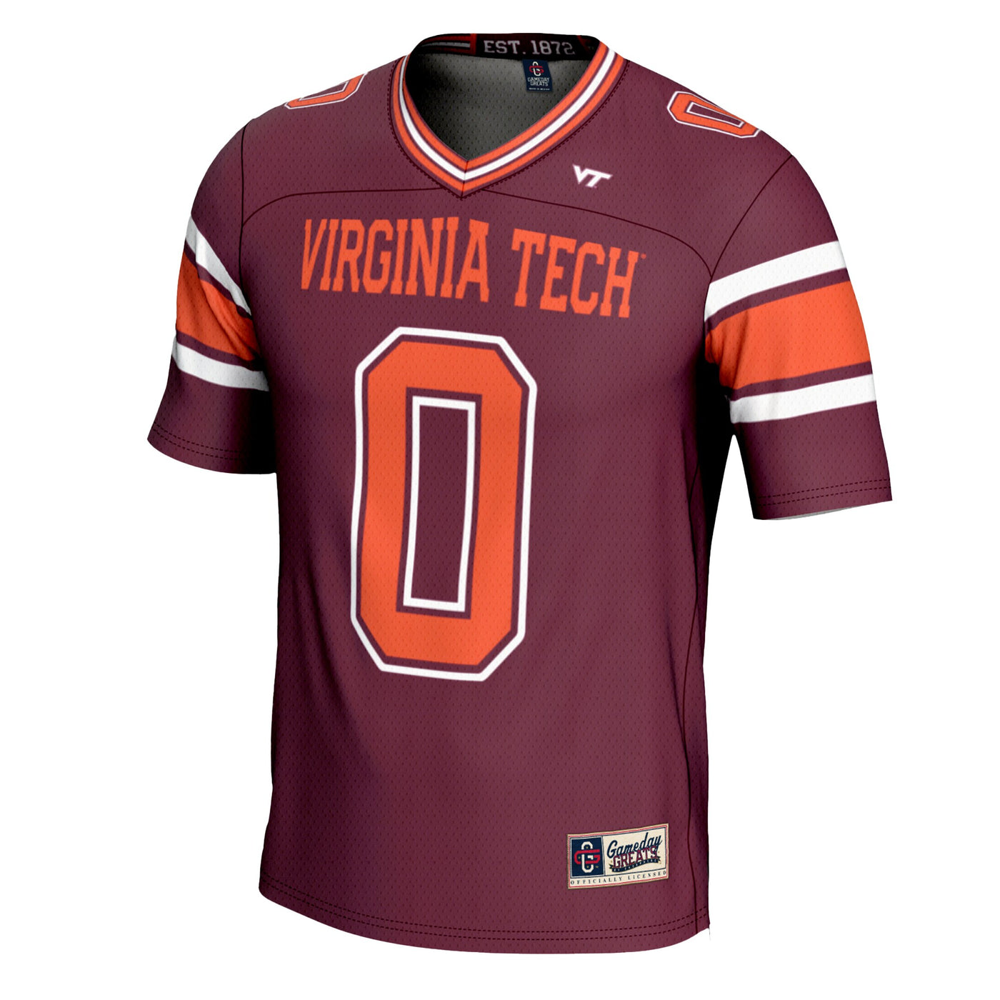 GameDay Greats #0 Maroon Virginia Tech Hokies Football Jersey
