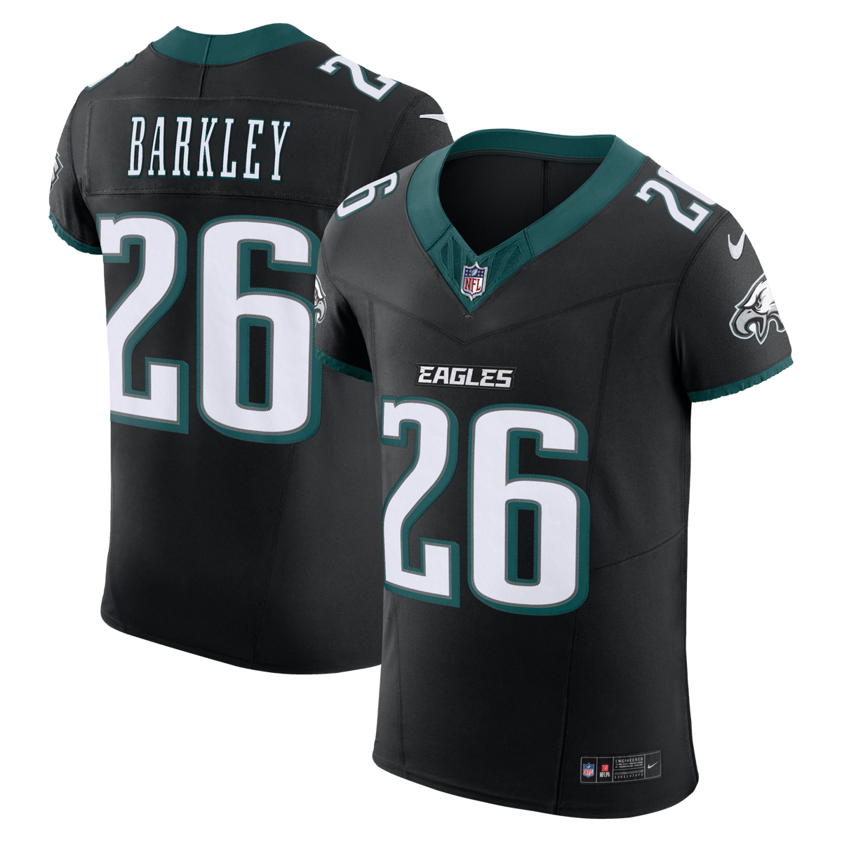 Philadelphia Eagles Saquon Barkley Black Alternate Vapor F.U.S.E. Elite Jersey