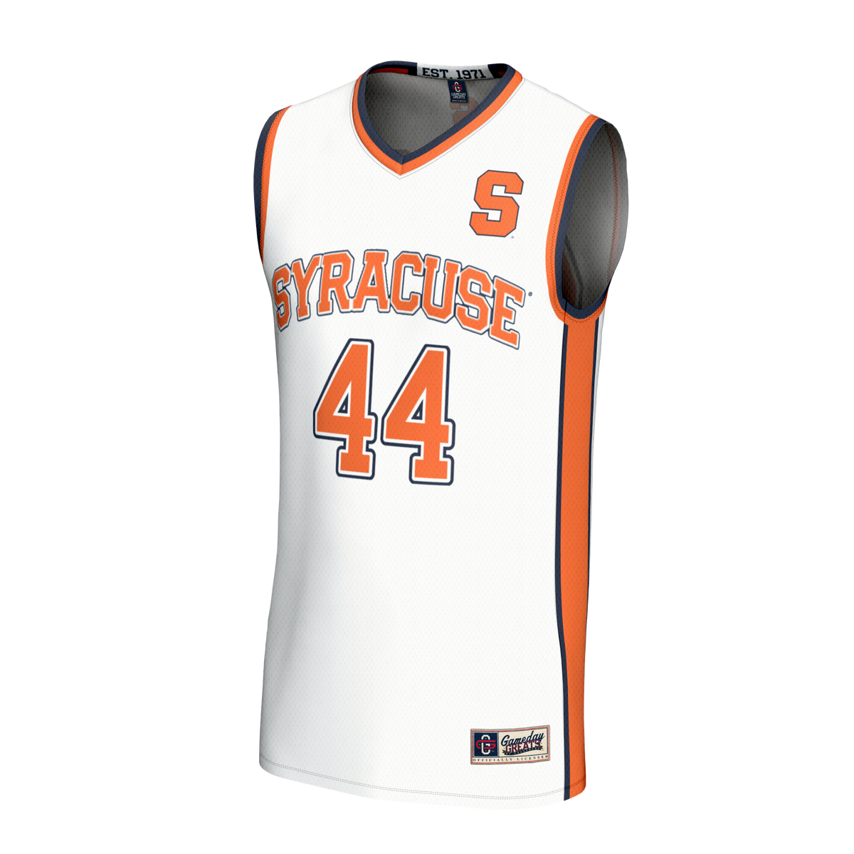 #44 Syracuse Orange GameDay Greats Lightweight Collegiate Basketball Fashion Jersey - White
