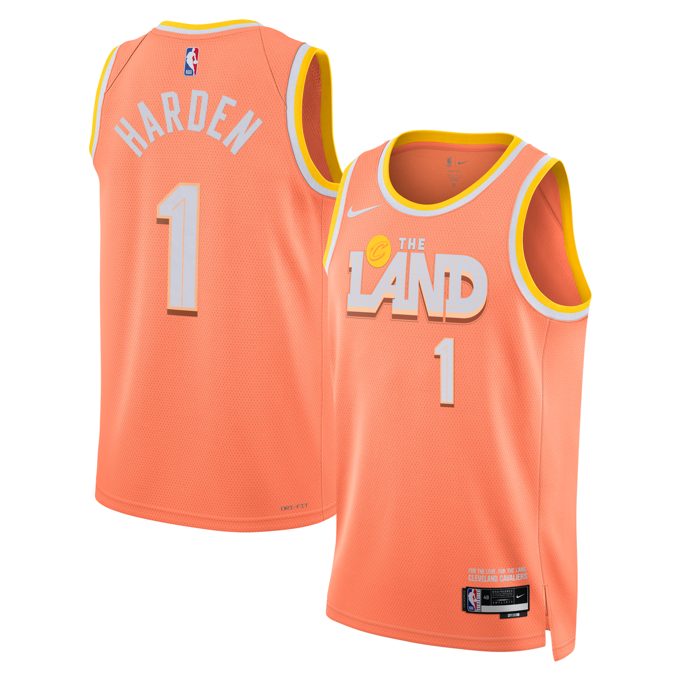 Nike Cleveland Cavaliers 2025/26 City Edition Swingman Jersey - Custom - - James Harden