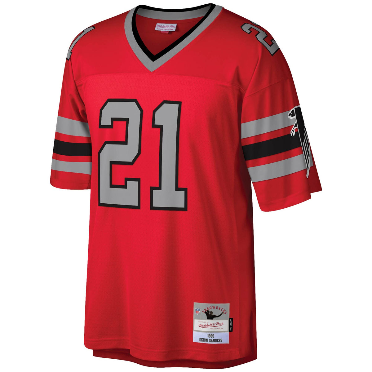 Atlanta Falcons Deion Sanders Mitchell & Ness Red Legacy Replica Jersey
