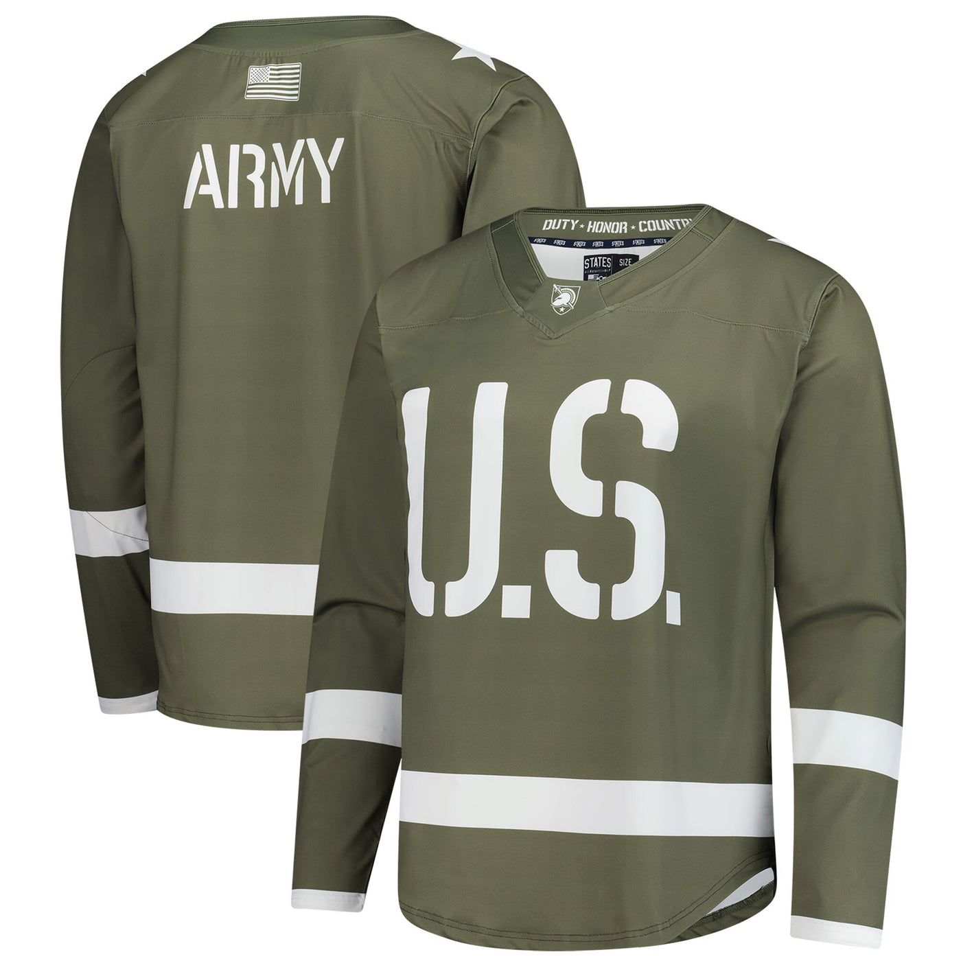 Olive Army Black Knights Replica Hockey Jersey