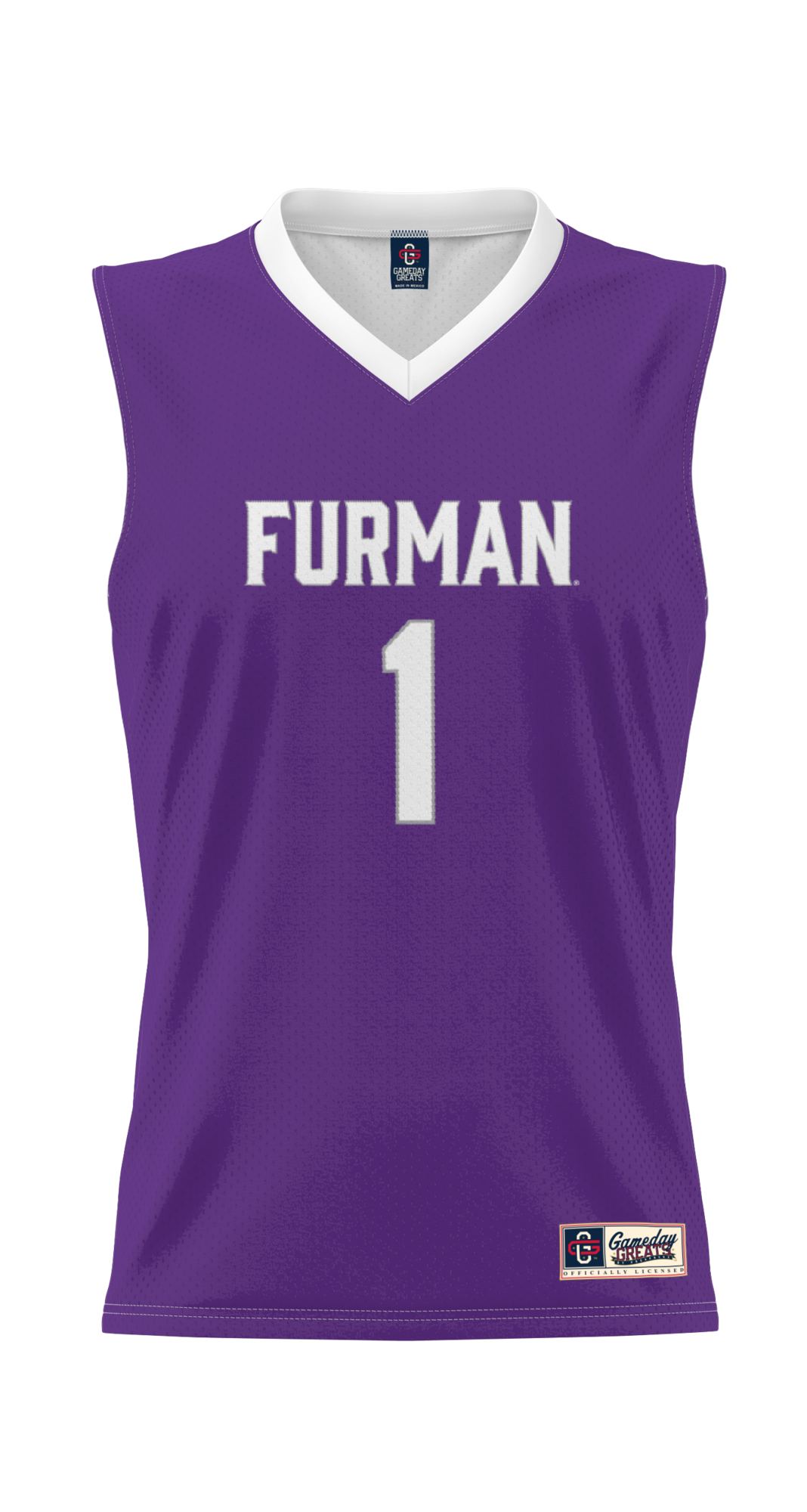 #1 Furman Paladins GameDay Greats Lightweight Basketball Jersey - Purple