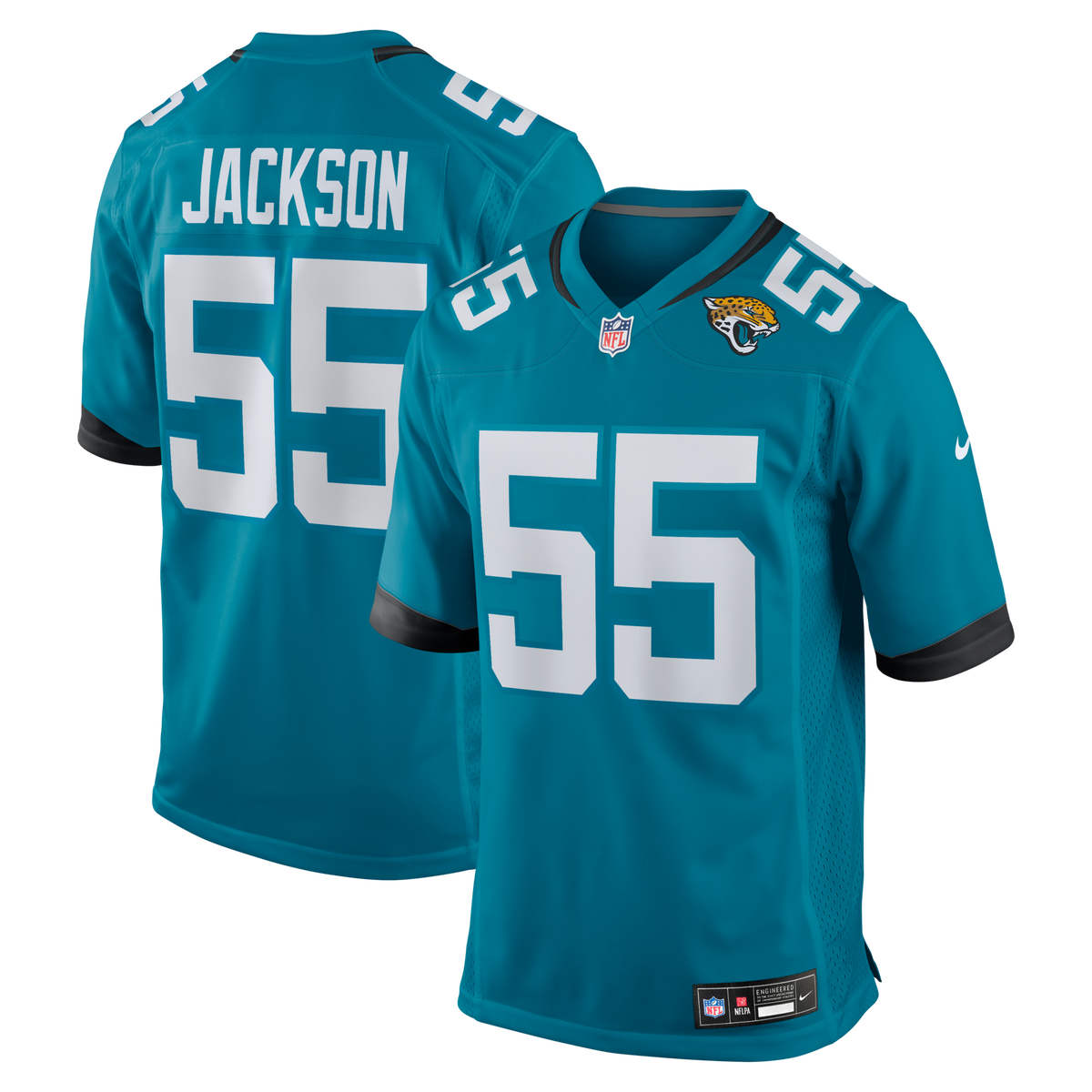 Jacksonville Jaguars Dequan Jackson Teal Game Jersey