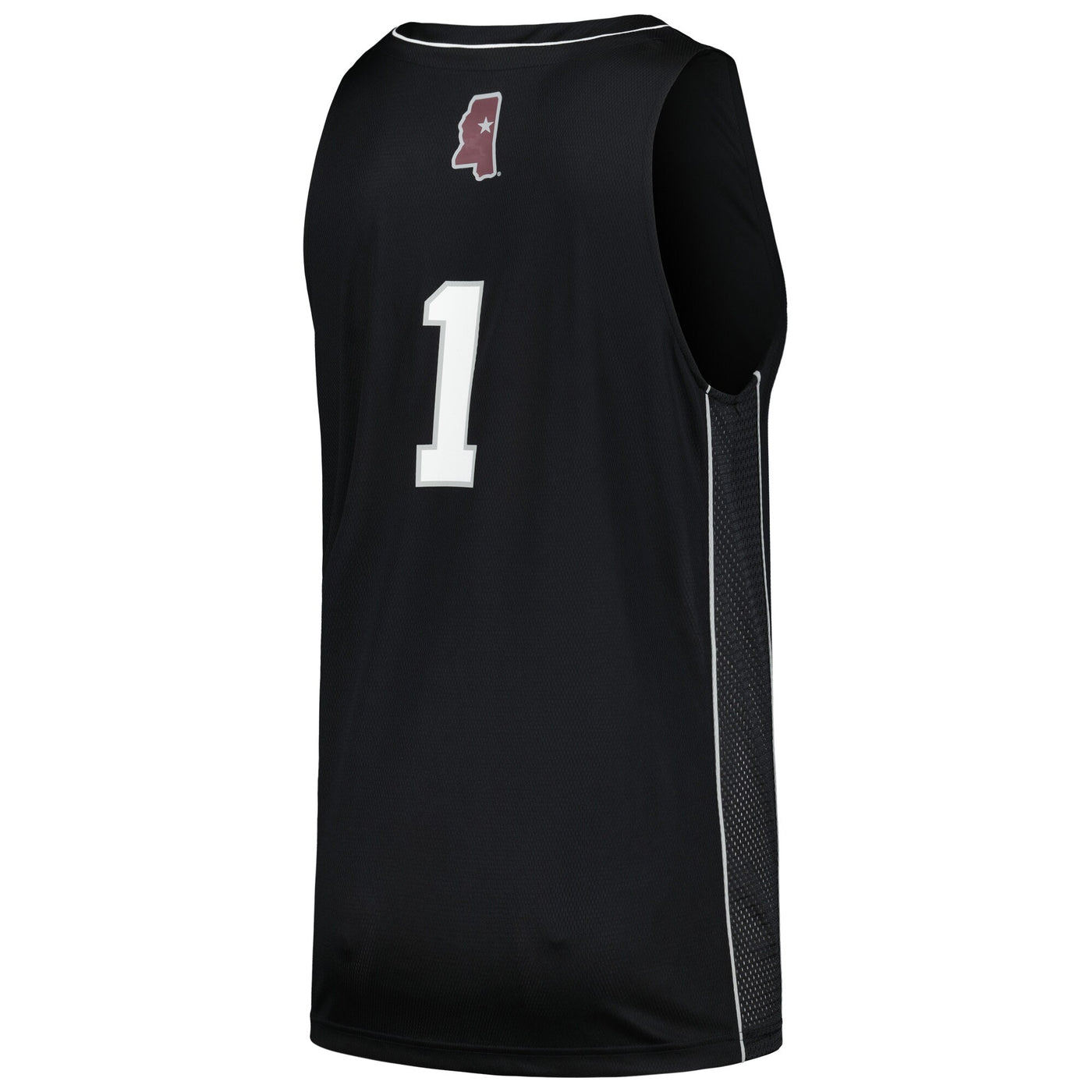adidas #1 Black Mississippi State Bulldogs Swingman Basketball Jersey