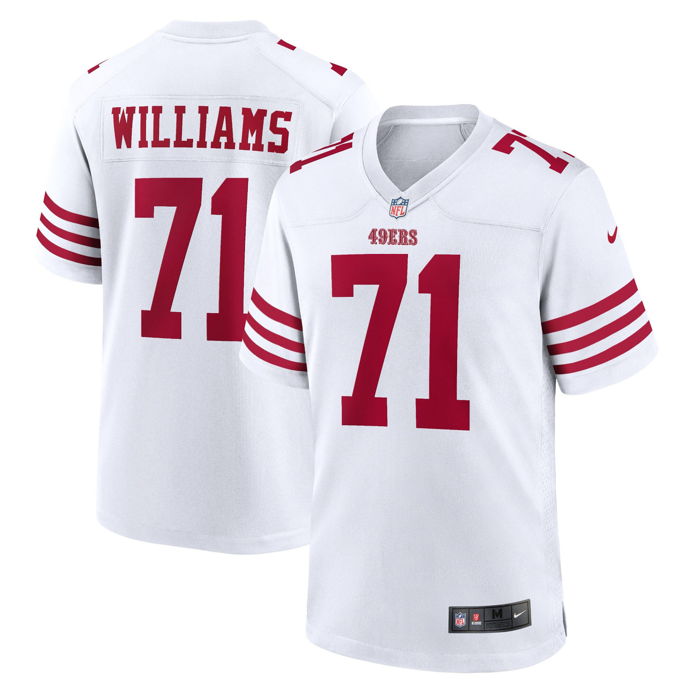 San Francisco 49ers Trent Williams Nike White Player Game Jersey