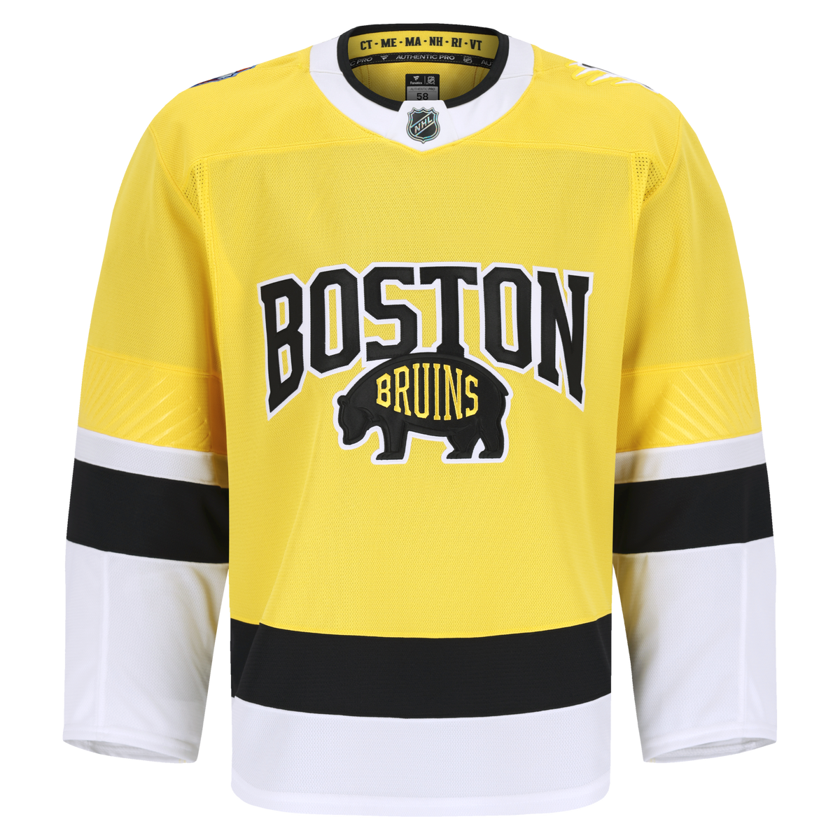 Boston Bruins Fanatics Gold 2026 NHL Stadium Series Authentic Pro Jersey