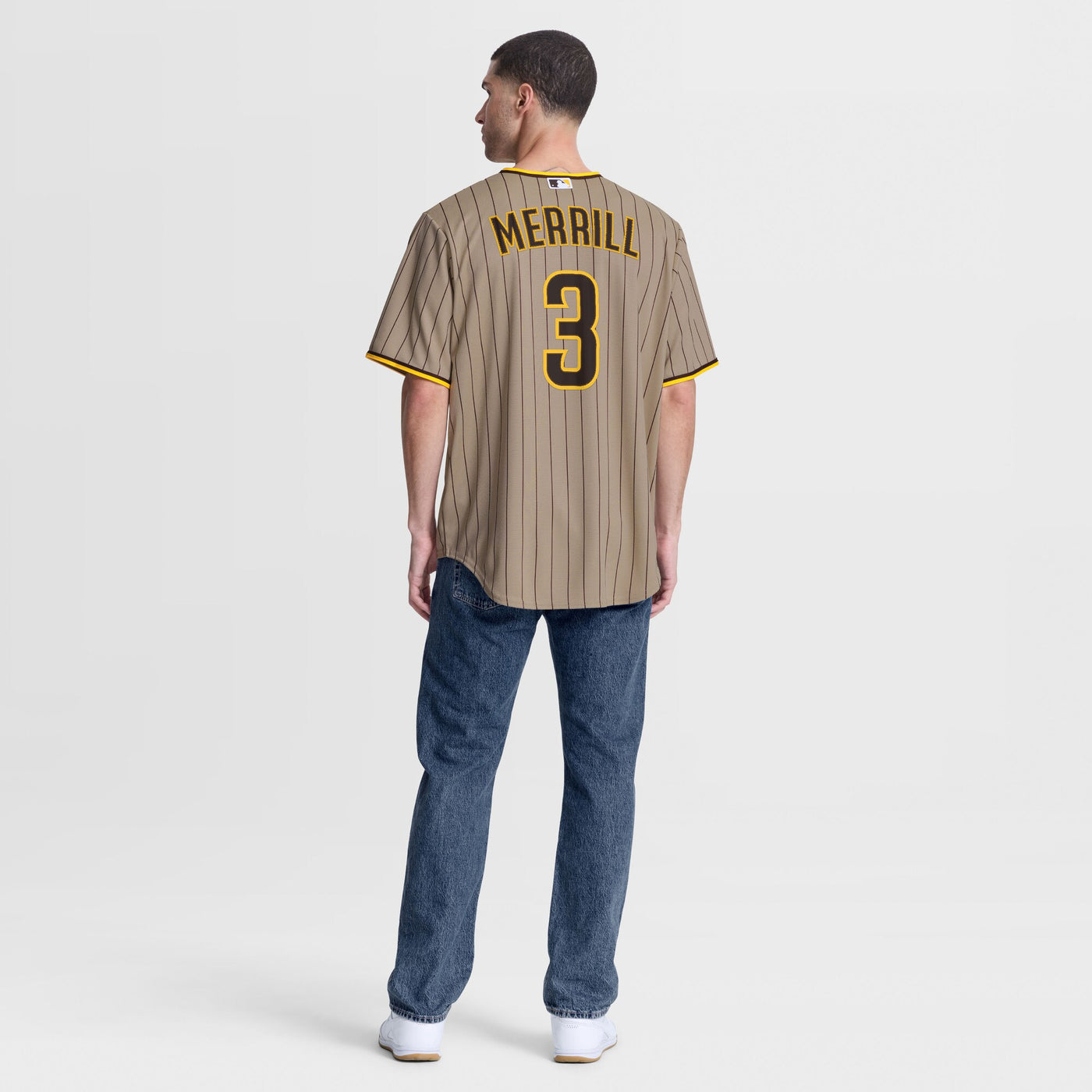San Diego Padres Jackson Merrill Nike Sand Alternate Replica Jersey