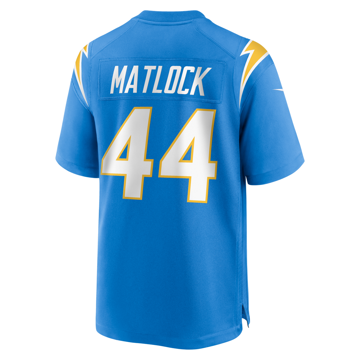 Los Angeles Chargers Scott Matlock Powder Blue Team Game Jersey
