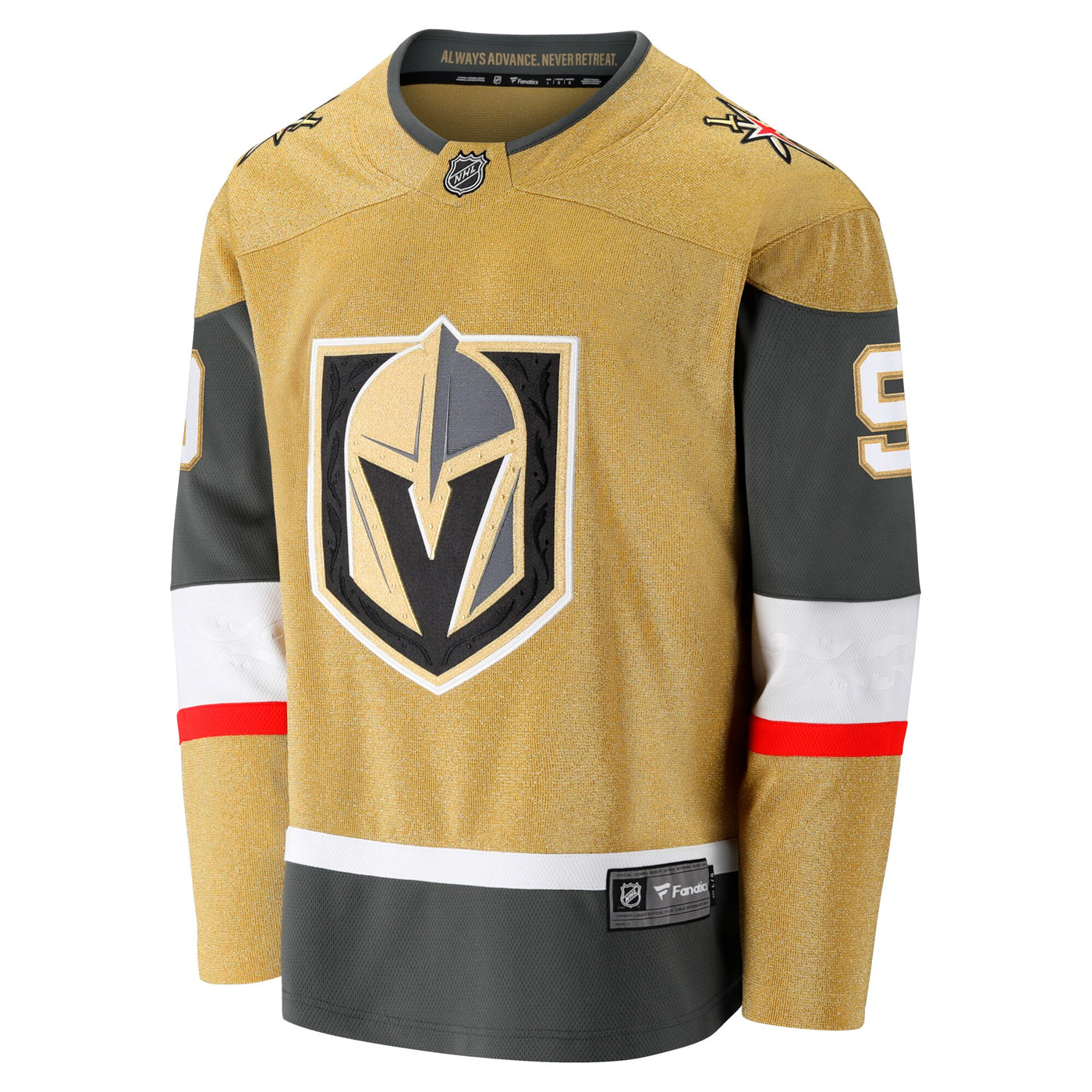 Vegas Golden Knights Jack Eichel Fanatics Gold Home Breakaway Jersey