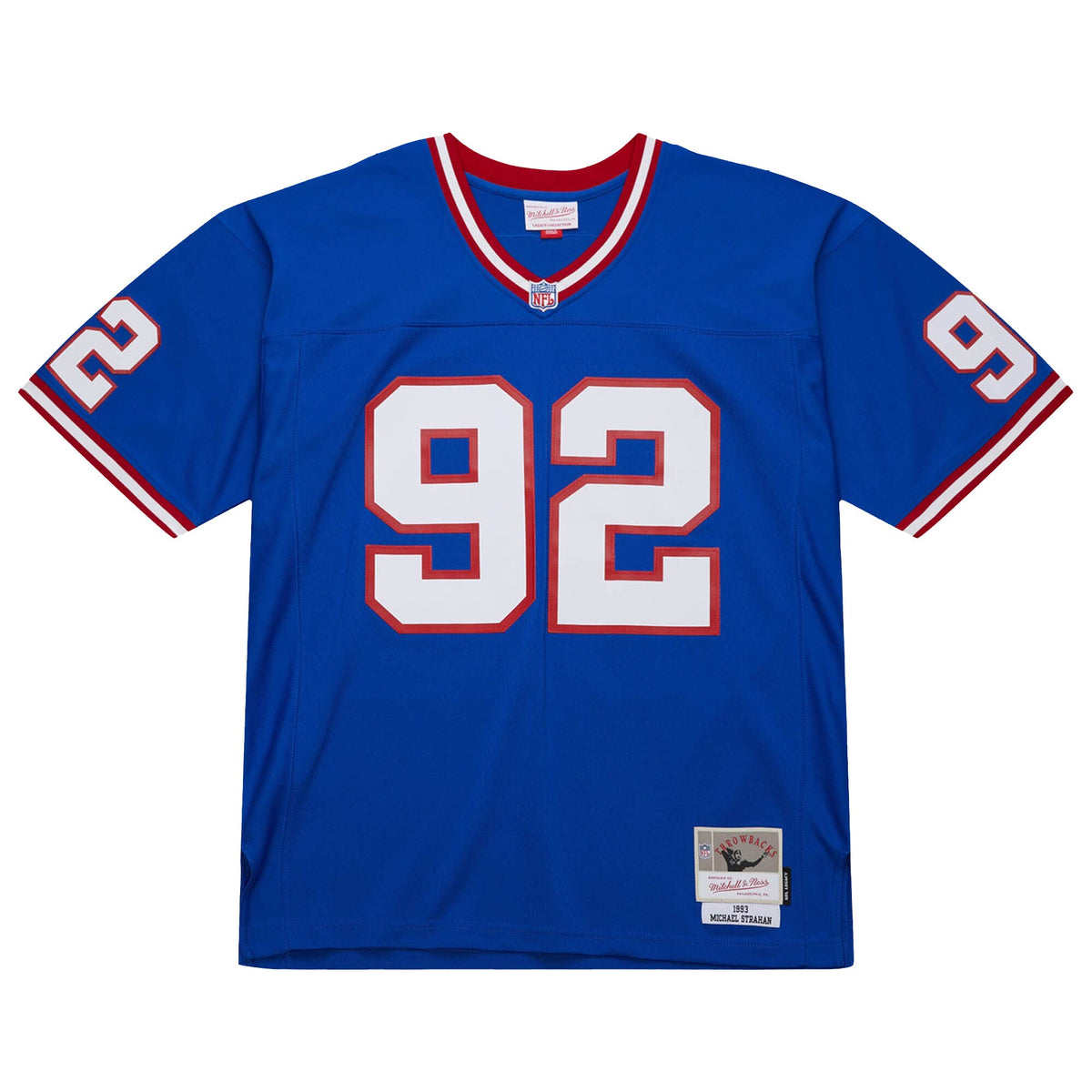 New York Giants Michael Strahan Mitchell & Ness Royal Big & Tall 1993 Retired Player Replica Jersey