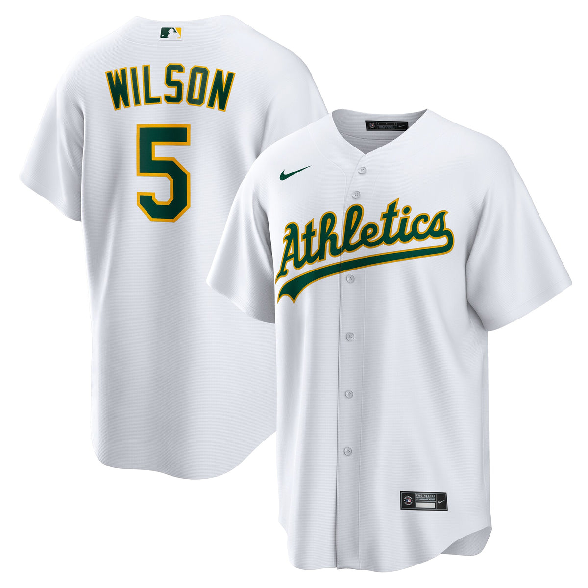 Athletics Jacob Wilson White Home Replica Jersey