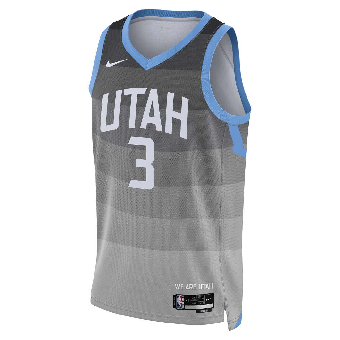 Utah Jazz Nike 2025/26 City Edition Swingman Jersey - Gray - Keyonte George