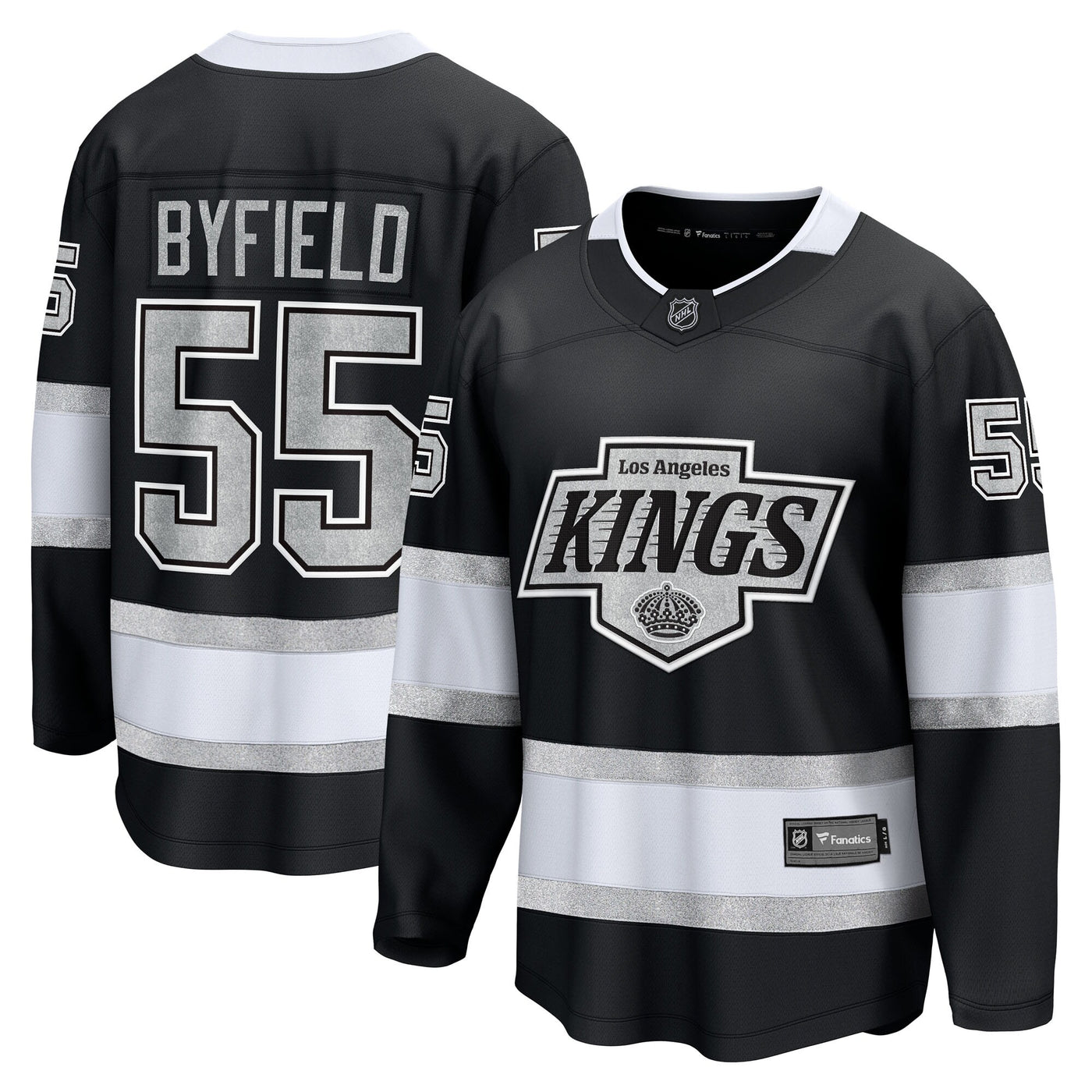 Los Angeles Kings Quinton Byfield Fanatics Black Home Breakaway Jersey
