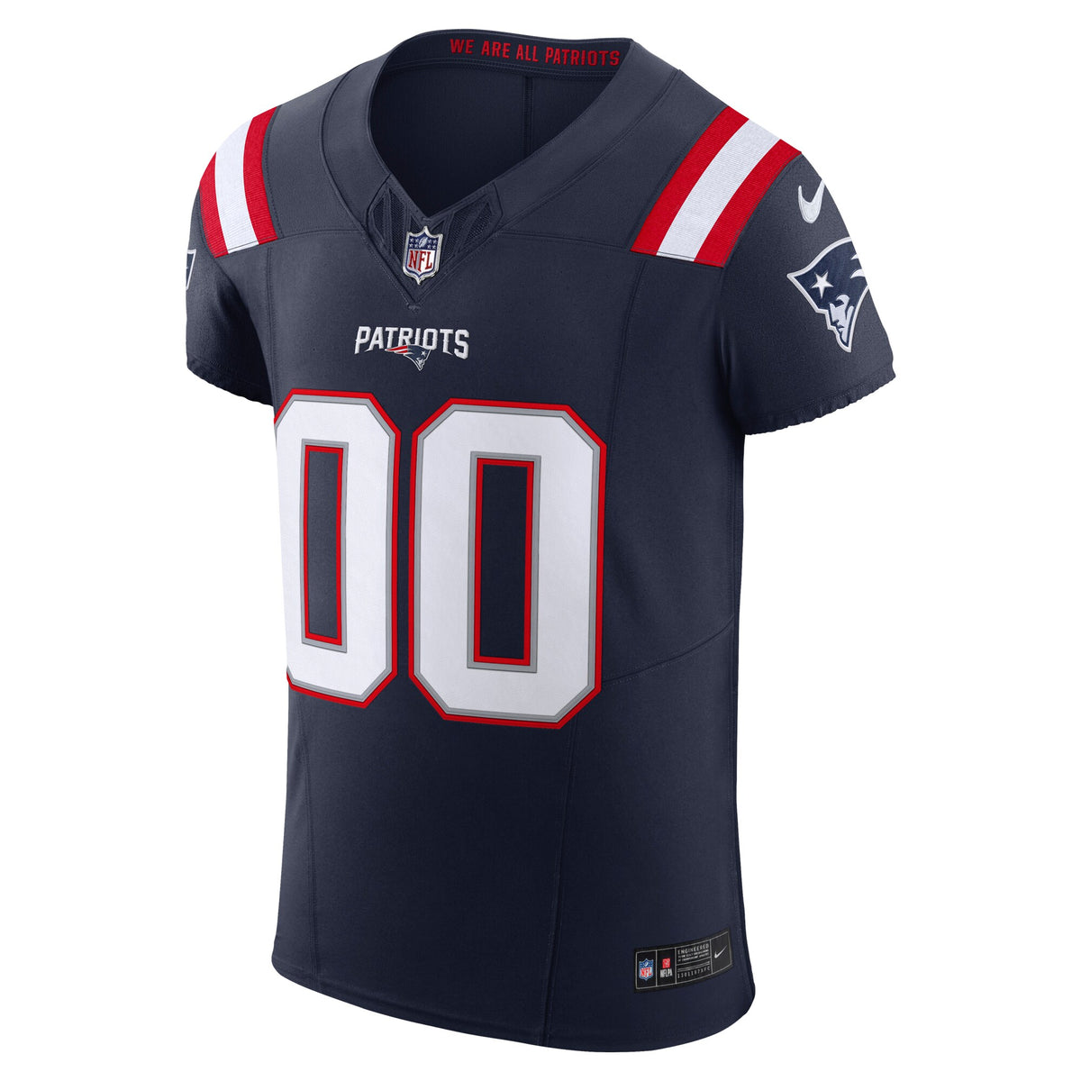 New England Patriots Navy Vapor F.U.S.E. Elite Custom Jersey