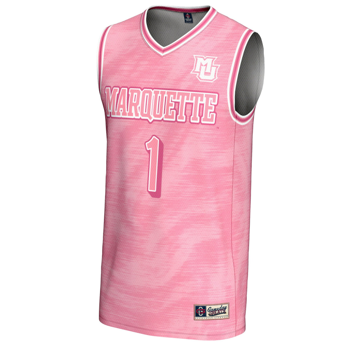 #1 Marquette Golden Eagles GameDay Greats Lightweight Basketball Jersey - Pink
