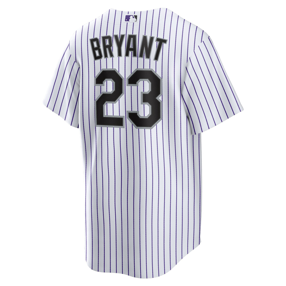 Colorado Rockies Kris Bryant White/Purple Replica Player Jersey
