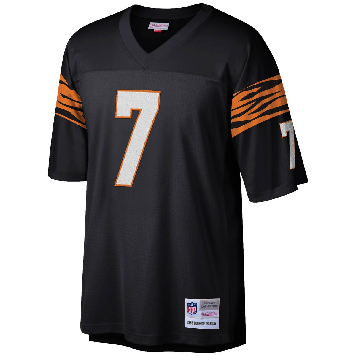 Cincinnati Bengals Boomer Esiason Mitchell & Ness Black Legacy Replica Jersey