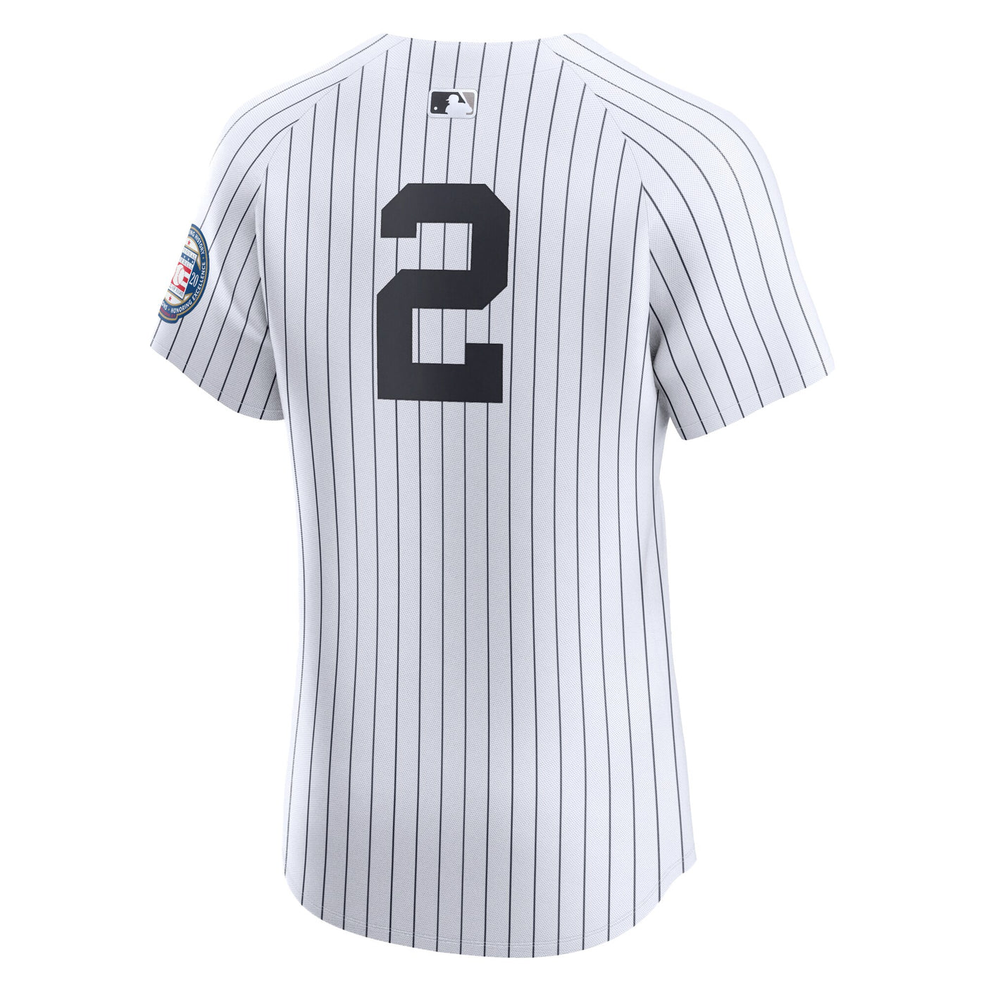 New York Yankees Derek Jeter Nike White Home 2020 Hall of Fame Induction Patch Elite Player Jersey