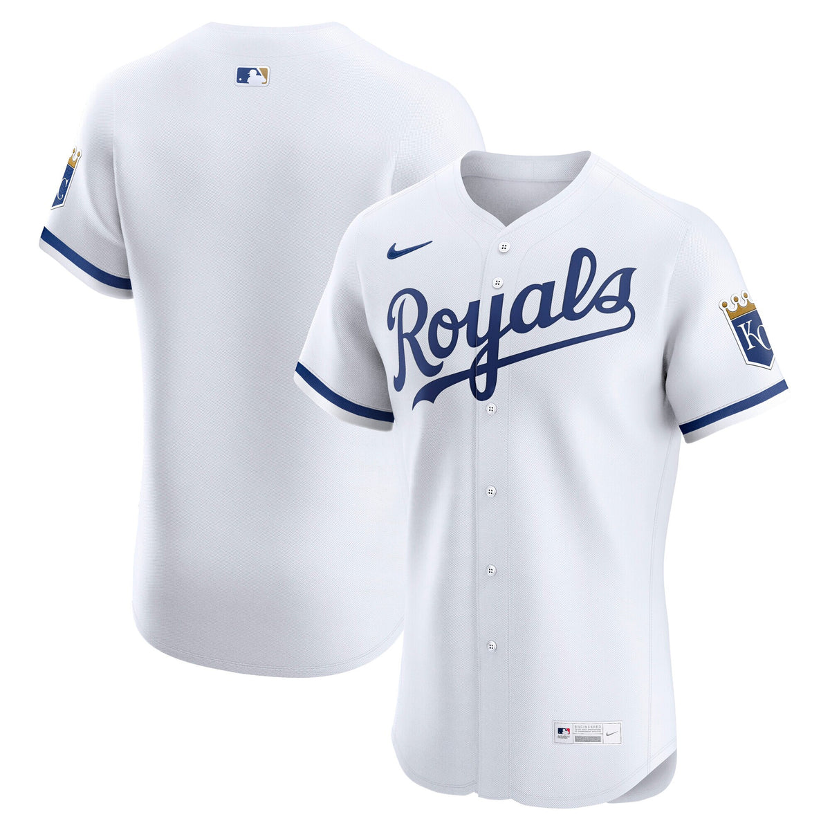 Kansas City Royals White Home Elite Jersey