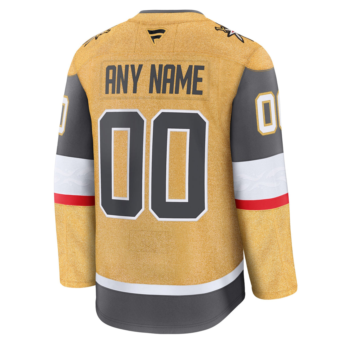 Vegas Golden Knights Fanatics Gold Home Premium Custom Jersey
