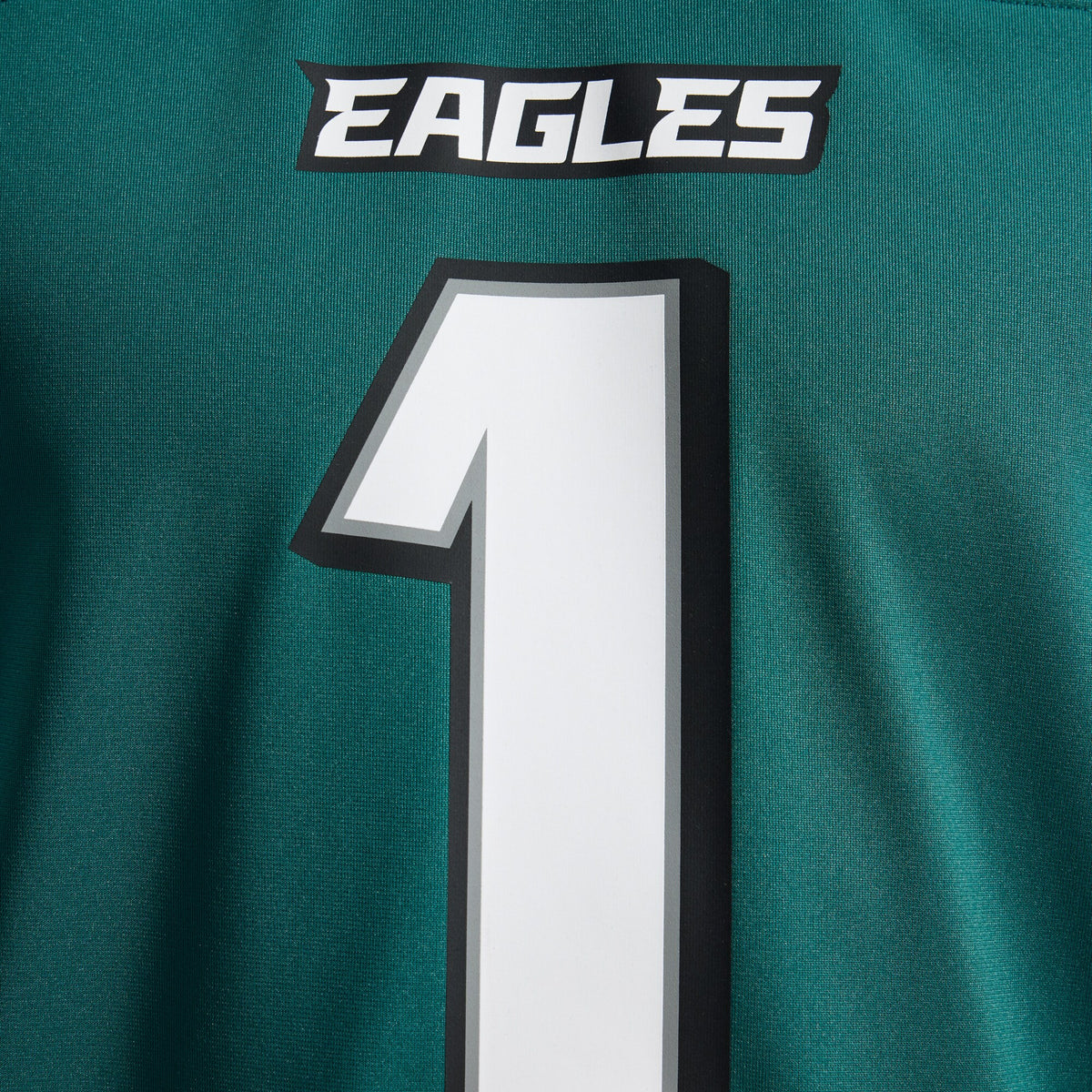 Philadelphia Eagles Jalen Hurts Midnight Green Team Game Jersey
