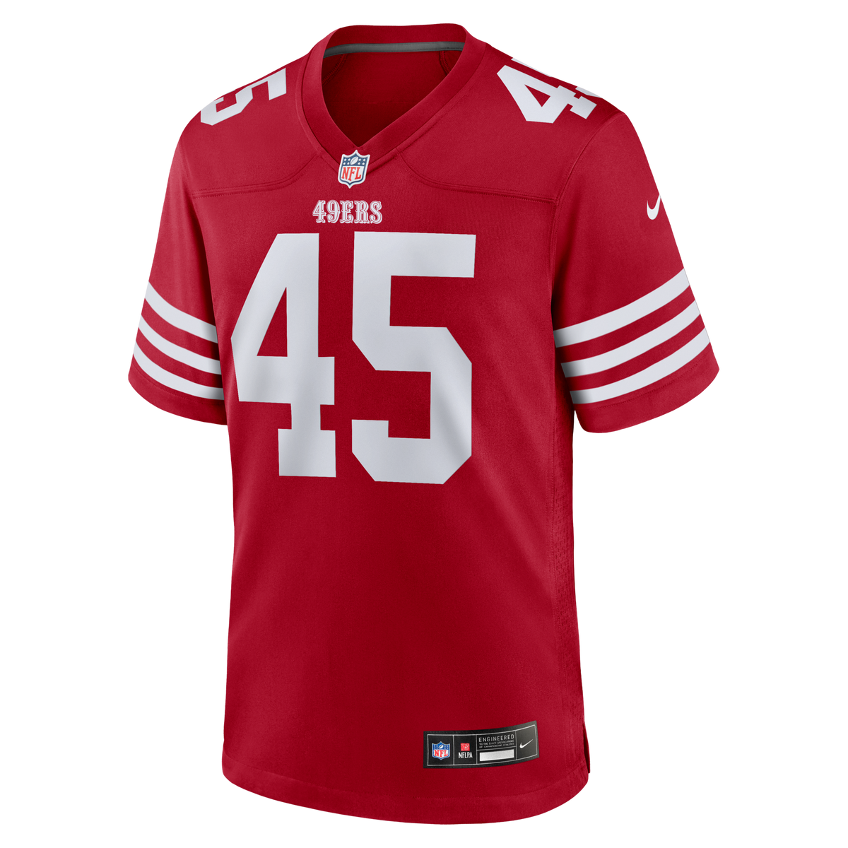 San Francisco 49ers Nick Martin Scarlet Team Game Jersey