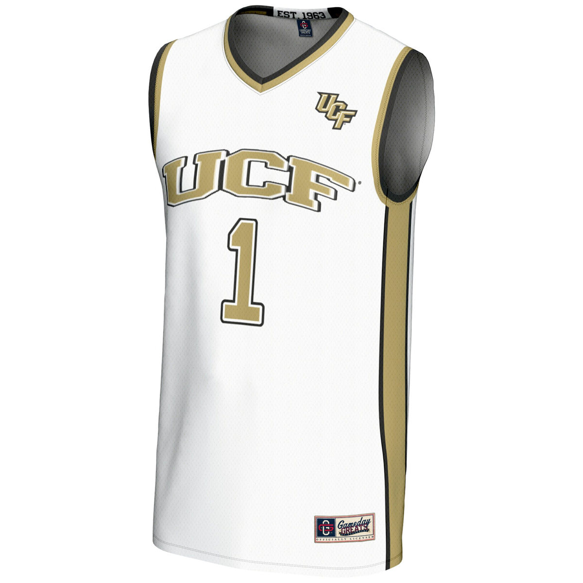 #1 UCF Knights GameDay Greats Lightweight Basketball Jersey - White