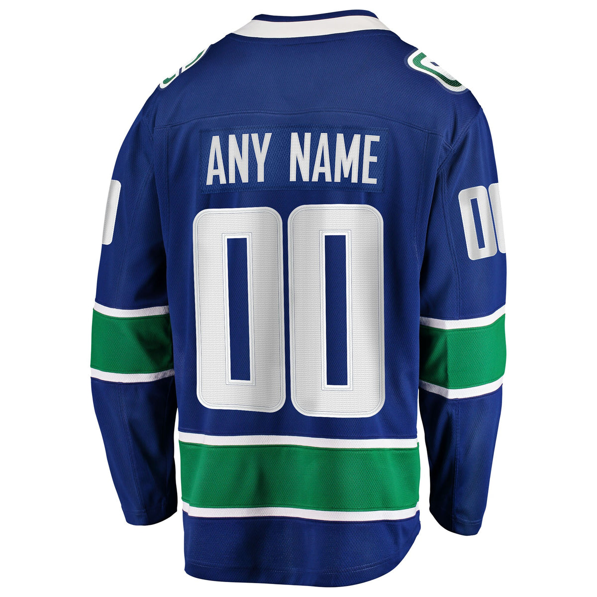 Vancouver Canucks Fanatics Blue Home Team Breakaway Custom Jersey