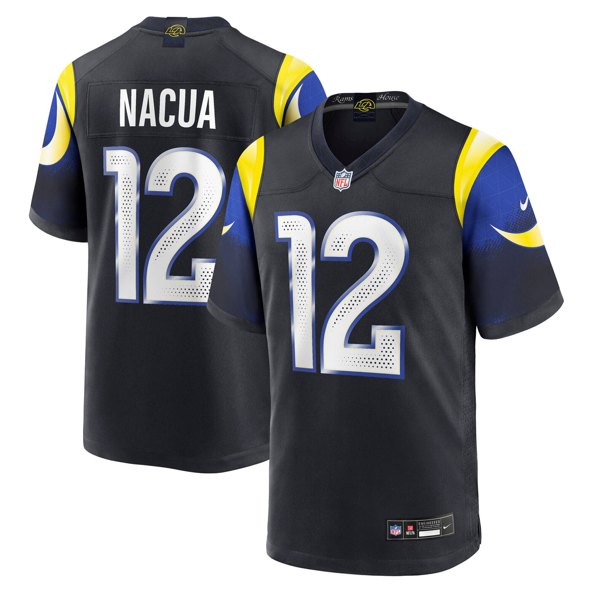 Los Angeles Rams Puka Nacua Midnight Blue 2025 Rivalries Collection Game Jersey