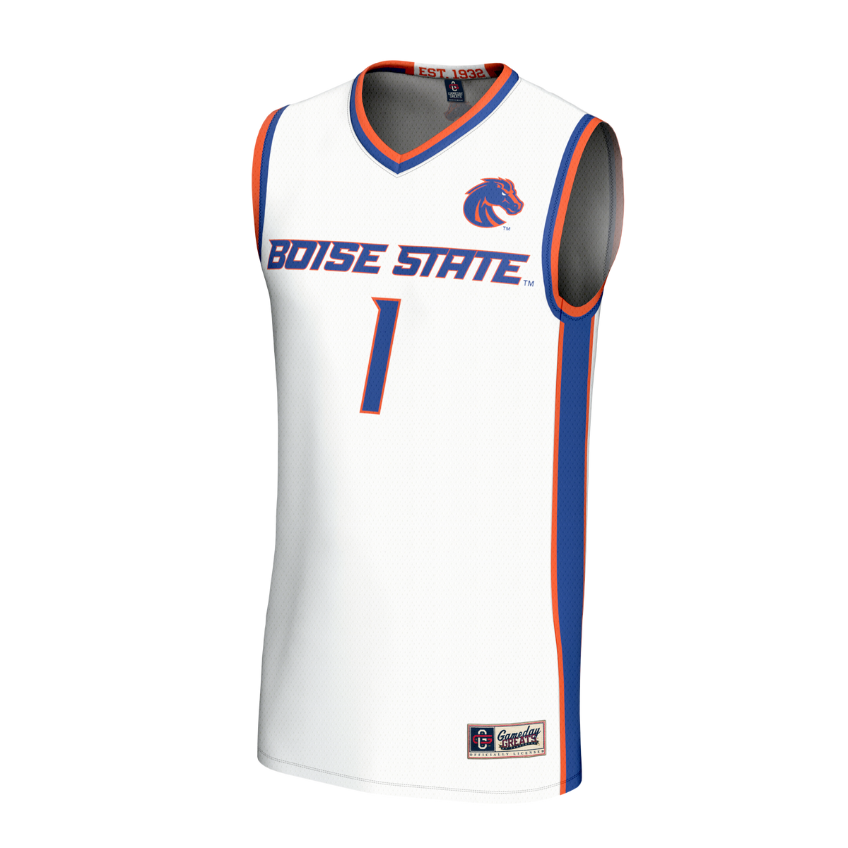 Boise State Broncos GameDay Greats Collegiate Basketball Fashion Jersey - White