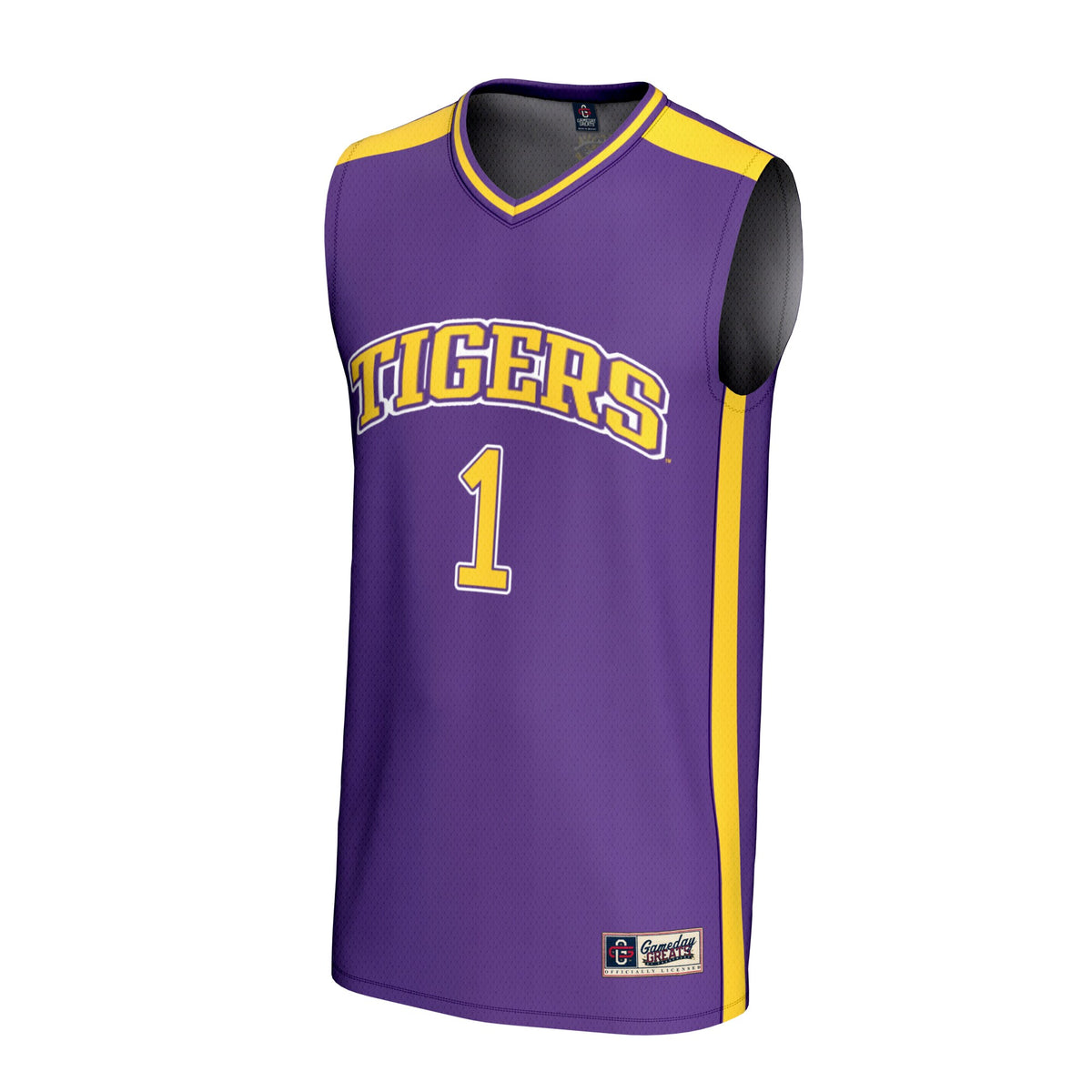 #1 LSU Tigers GameDay Greats Lightweight Basketball Fashion Jersey - Purple