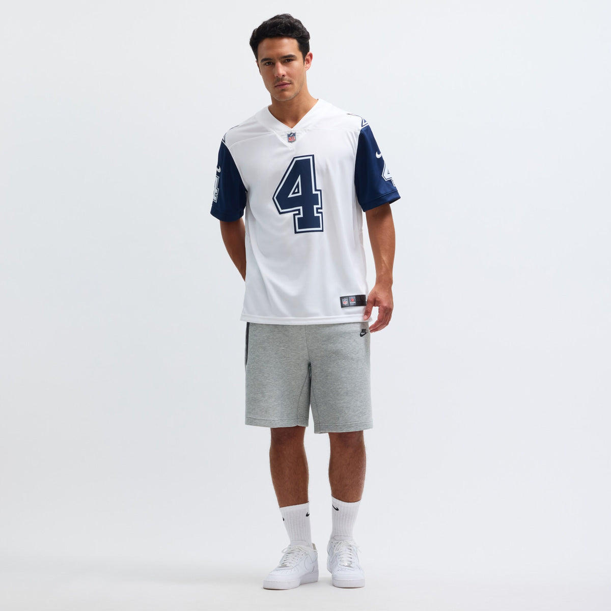Dallas Cowboys Dak Prescott White Color Rush Vapor Limited Jersey