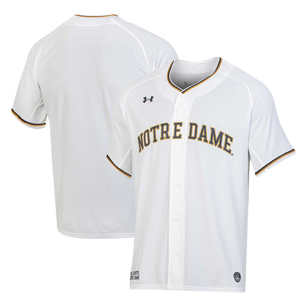 Under Armour White Notre Dame Fighting Irish Replica Baseball Jersey