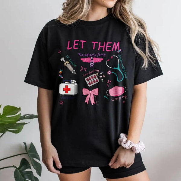Nurse Sweatshirt | Cute Medical Doodle Art Pullover | Cozy Cotton Blend | Gift for Registered Nurse RN