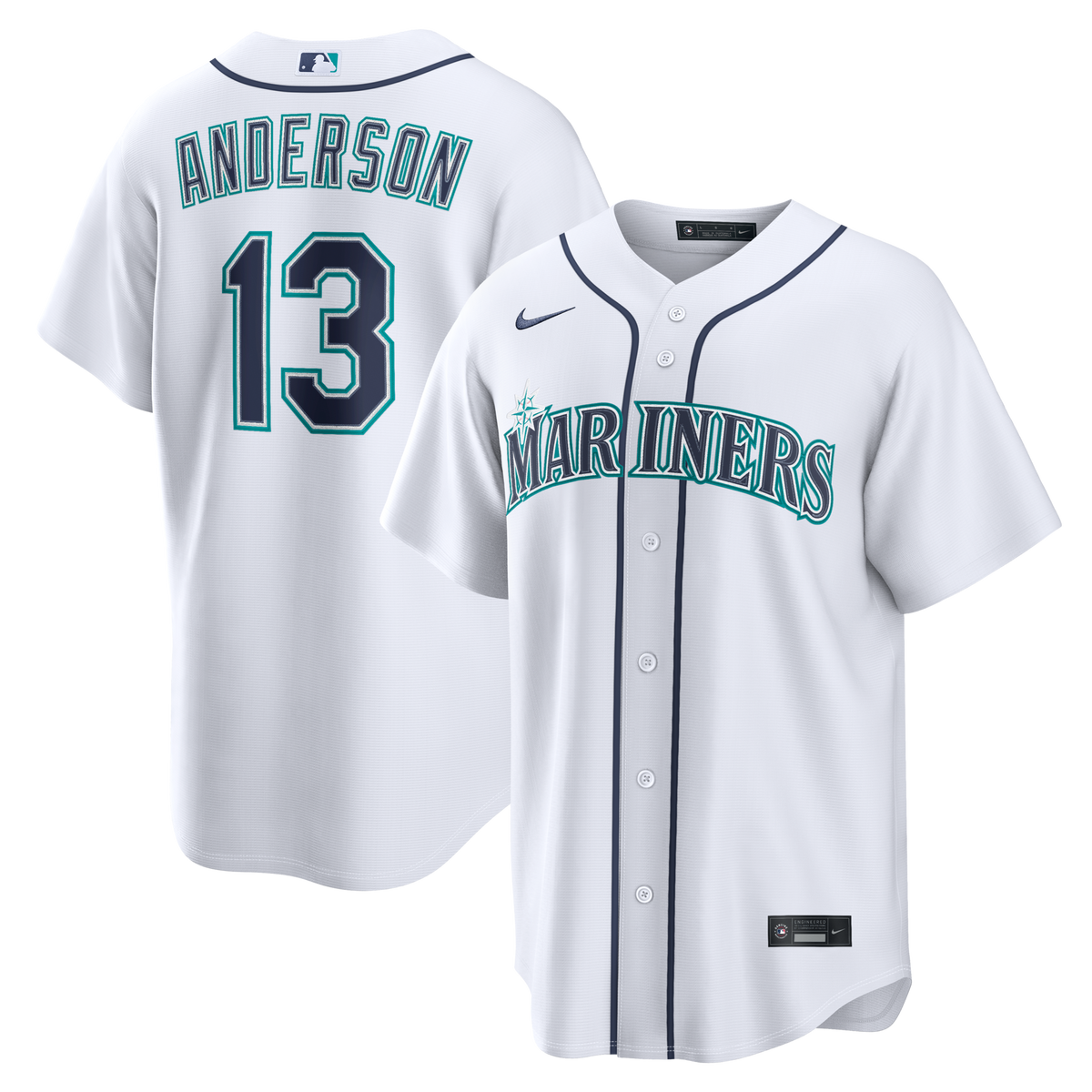 Seattle Mariners Kade Anderson White Home Replica Jersey
