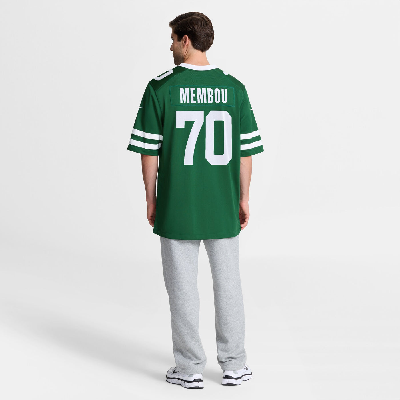New York Jets Armand Membou Nike Green Team Game Jersey