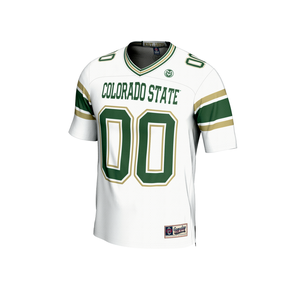 Colorado State Rams GameDay Greats Personalized Football Fashion Jersey - White