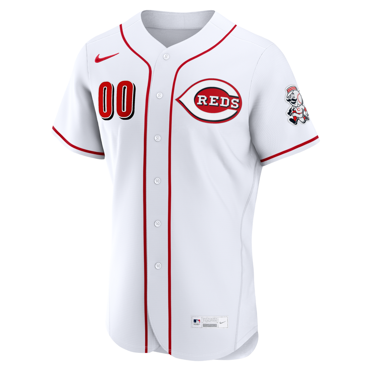 Cincinnati Reds White Home Authentic Custom Jersey