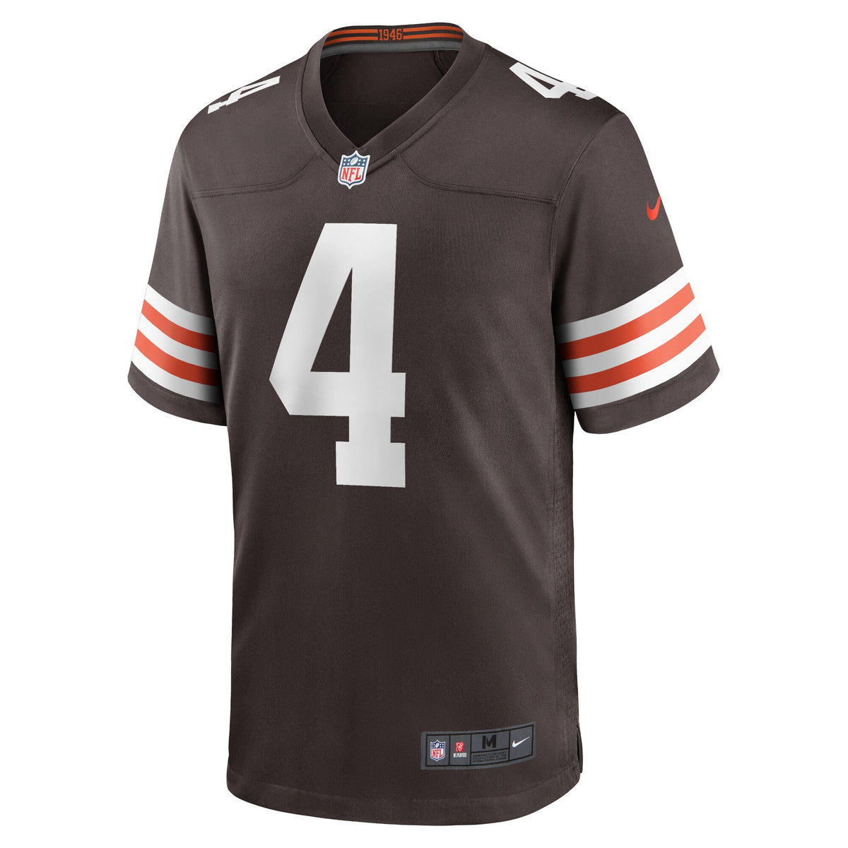 Cleveland Browns Deshaun Watson Brown Game Jersey